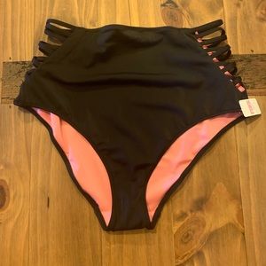 PINK Black Swimsuit Bottoms